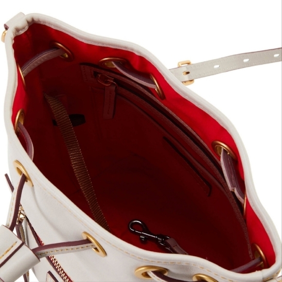 NWT Dooney & Bourke Florentine Ecru In Color Leather Crossbody Bag, Clas… - Picture 10 of 10